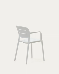 MORELLA Stackable outdoor chair in white