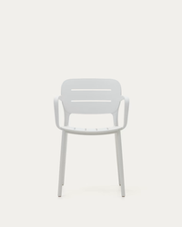 MORELLA Stackable outdoor chair in white