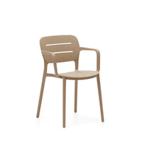 MORELLA Stackable outdoor chair in beige