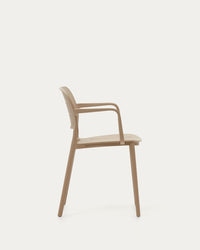 MORELLA Stackable outdoor chair in beige