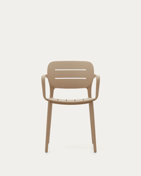 MORELLA Stackable outdoor chair in beige