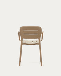 MORELLA Stackable outdoor chair in beige