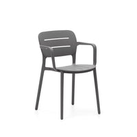 MORELLA Stackable outdoor chair in grey