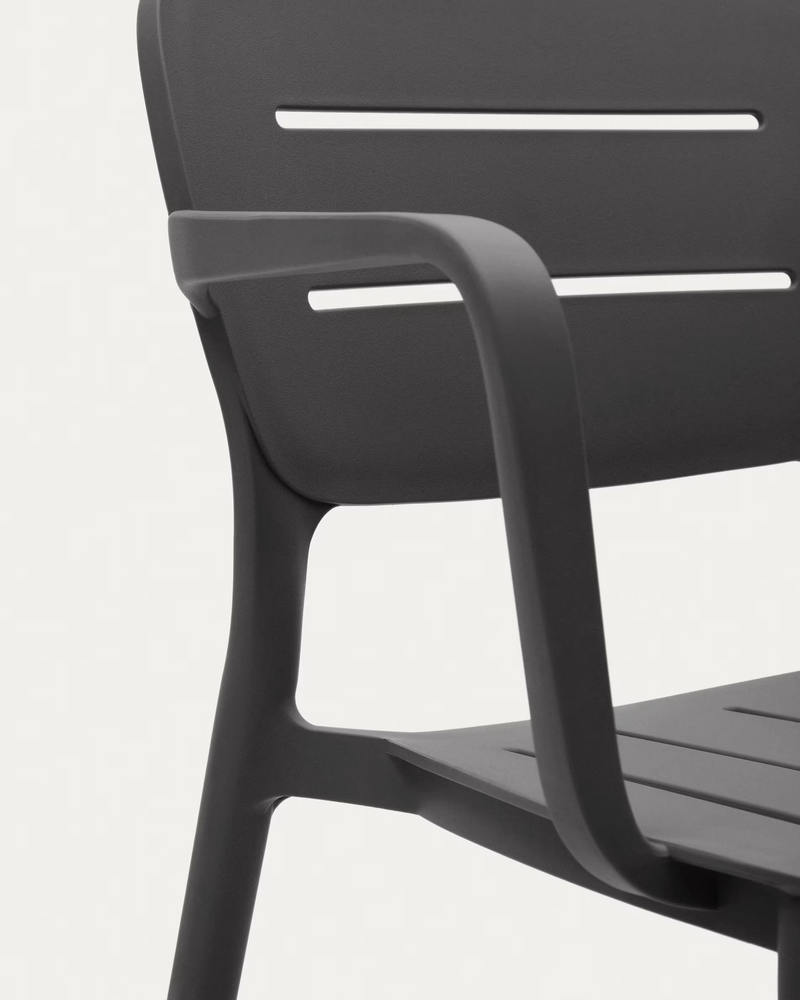 MORELLA Stackable outdoor chair in grey