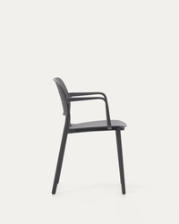 MORELLA Stackable outdoor chair in grey