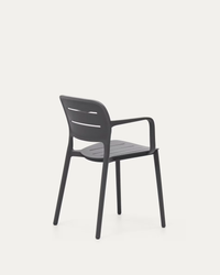 MORELLA Stackable outdoor chair in grey