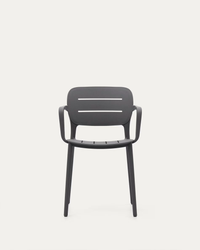 MORELLA Stackable outdoor chair in grey