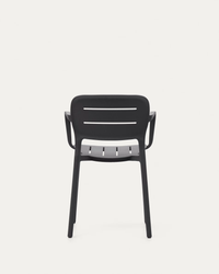 MORELLA Stackable outdoor chair in grey