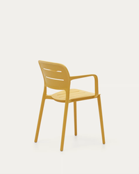 MORELLA Stackable outdoor chair in yellow