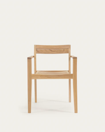 VICTOIRE Stackable solid teak outdoor chair