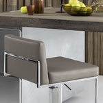 EVEN PLUS Tapecirani metalni stolac s okretnom bazom podesivom po visini