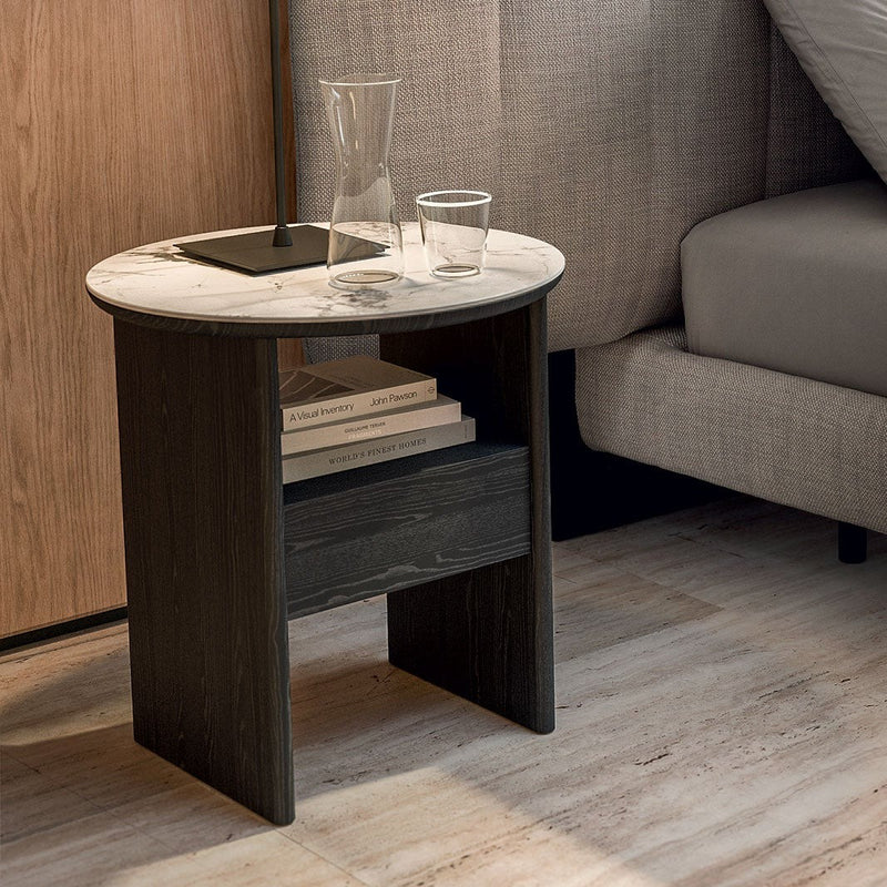 TAU Noćni ormarić s ladicom i keramičkom pločom