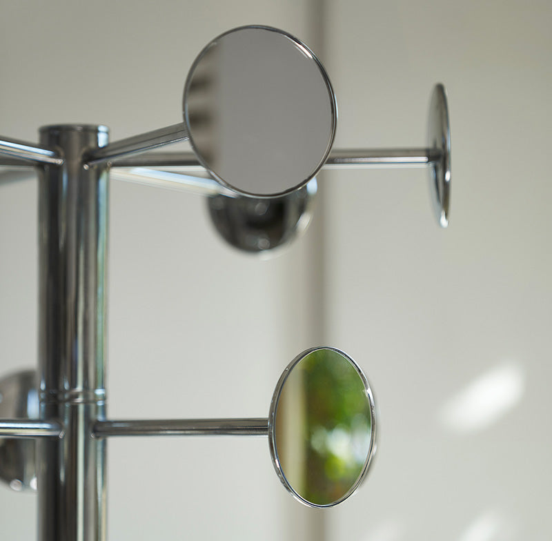 CHAPERON Vješalica za odjeću s rotirajućim sustavom i zrcalnim malim diskovima