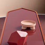 GIOBERG Komoda u mikaliziranom lakiranom sloju s 4 vrata i 4 drvene police