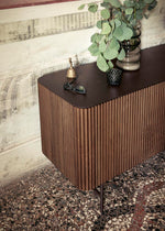 RIGADIN komoda s metalnom / mramorno-kamenom pločom