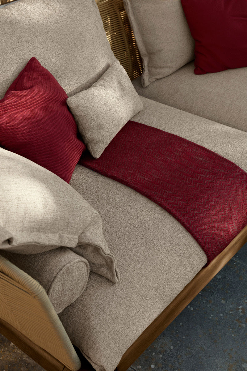 CRUISE Teak outdoor 3 seater sofa