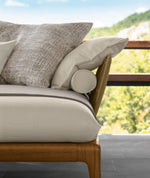 CRUISE Teak outdoor 3 seater sofa