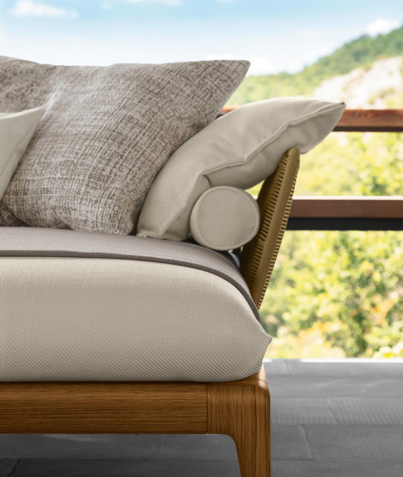 CRUISE Teak outdoor 3 seater sofa