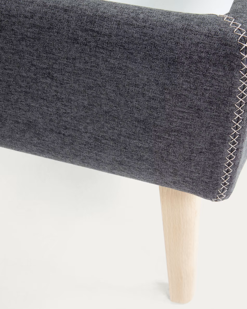 DYLA Bed in Black, 90x190 cm