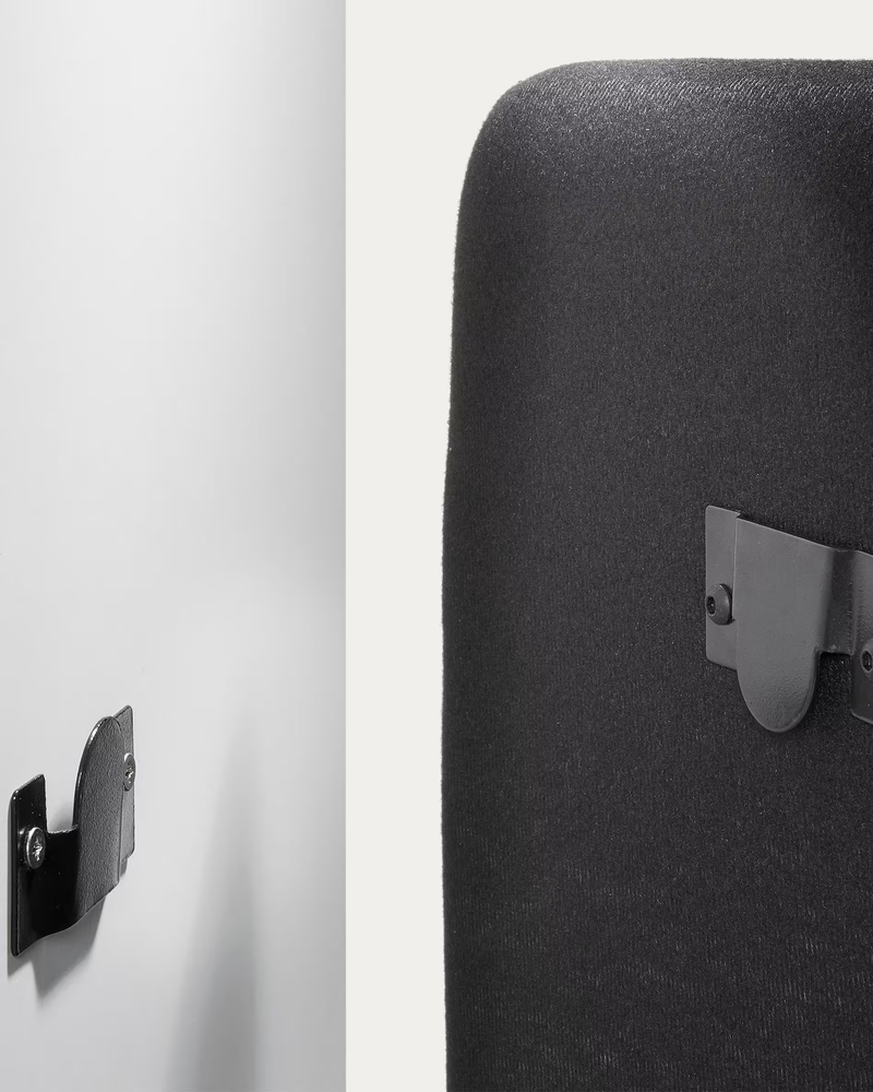 DYLA Bed in Black, 90x190 cm