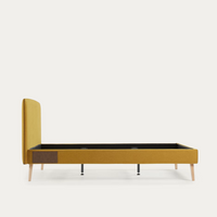 DYLA Bed in Mustard, 150x190 cm