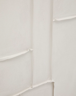 KLIS slika od platna sa geometrijskim oblicima bijele boje