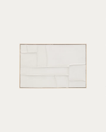 KLIS slika od platna sa geometrijskim oblicima bijele boje