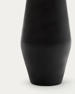 POSIA Terracotta vase in black