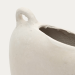 NETI white, papier mâché vase