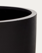 AIGUABLAVA Posuda za biljke od crnog cementa, Ø 42 cm