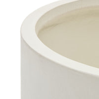 AIGUABLAVA Plant pot in white cement, Ø 42 cm