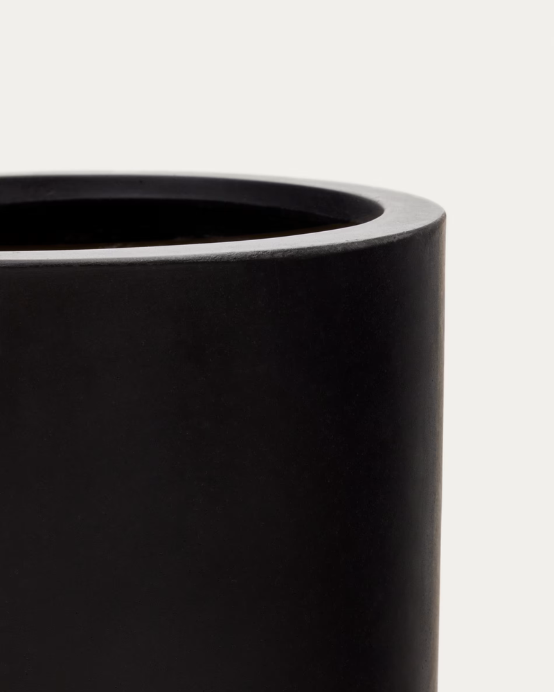 AIGUABLAVA Posuda za biljke od crnog cementa, Ø 52 cm