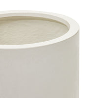 AIGUABLAVA Plant pot in white cement, Ø 42 cm