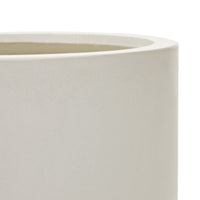 AIGUABLAVA Plant pot in white cement, Ø 42 cm