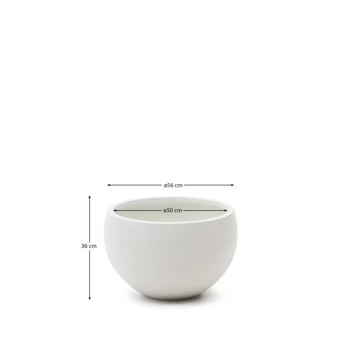 GRAU White Cement Planter Ø 56 cm  -  Ø 72cm
