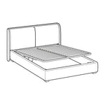 DOLLY Krevet, sustav drvenih letvica s povišenim horizontalnim mehanizmom