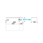 DOLMEN Extendable low table [h 68,5]