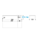 DOLMEN Extendable low table [h 68,5]