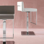 EVEN PLUS Tapecirani metalni stolac s okretnom bazom podesivom po visini