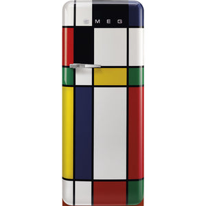 50's STYLE Dekorirani specijalni hladnjak - Multicolor