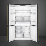 COLONIALE Samostojeći hladnjak, 4 vrata, crni