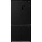 UNIVERSALE Free standing refrigerator, 4 Doors, Black