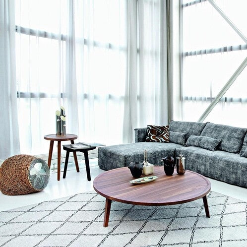 GRAY Round coffee table