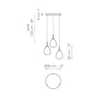 GOCCE Chandelier crystal droplets