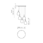 GOCCE Chandelier crystal droplets