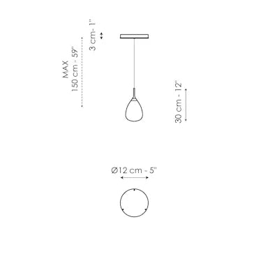GOCCE Chandelier crystal droplets