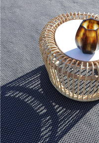 RATTAN Moon coffee table