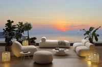 BEACH HOUSE Round ottoman