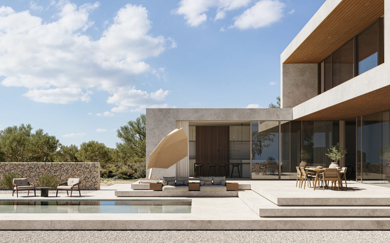 ICARUS UX parasol, ALU frame, 3 x 3 m