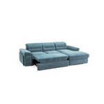 LIKA Sofa-bed with pull-out pouffes and container